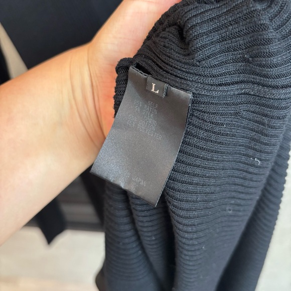 ADEAM Black Cardigan Dress, Size L - Picture 15 of 16